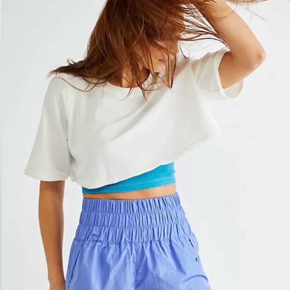 Free People Movement the Way Home Shorts, Violet Blue, Size Medium
